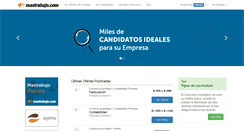 Desktop Screenshot of admin.mastrabajo.com